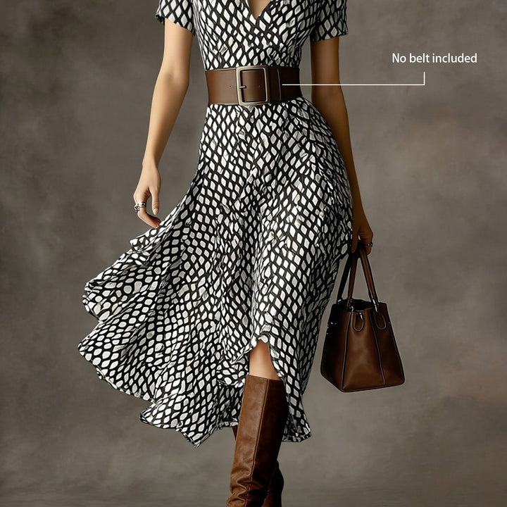 Orly | Midi Kleid mit floralem Design im eleganten Retro-Stil