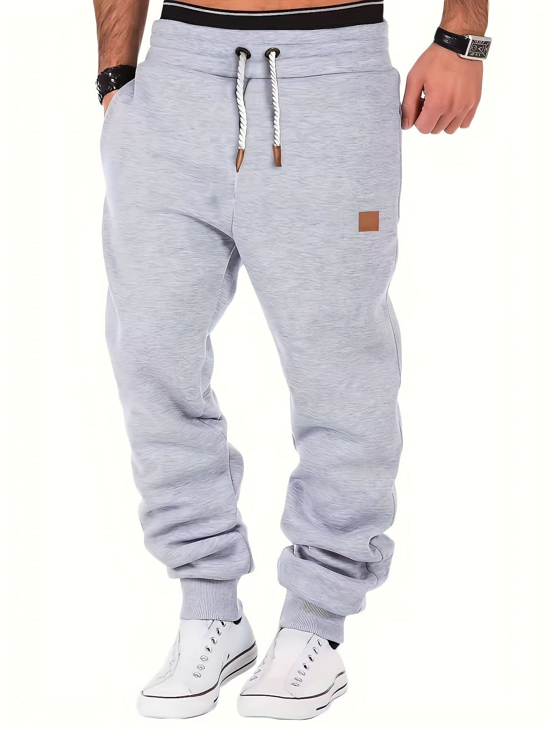 Rovanto | Slim Fit Herren Casual-Hosen mit verstellbarem Bund für Herbst und Winter