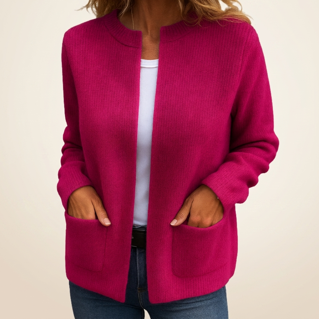 Bonnie | Strickjacke mit Reißverschluss und Taschen