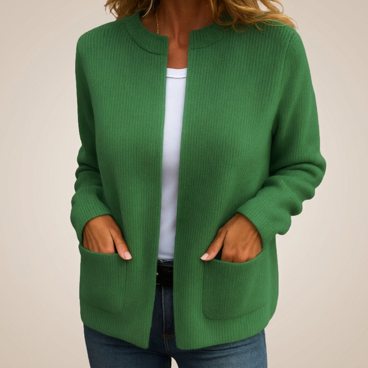 Bonnie | Strickjacke mit Reißverschluss und Taschen