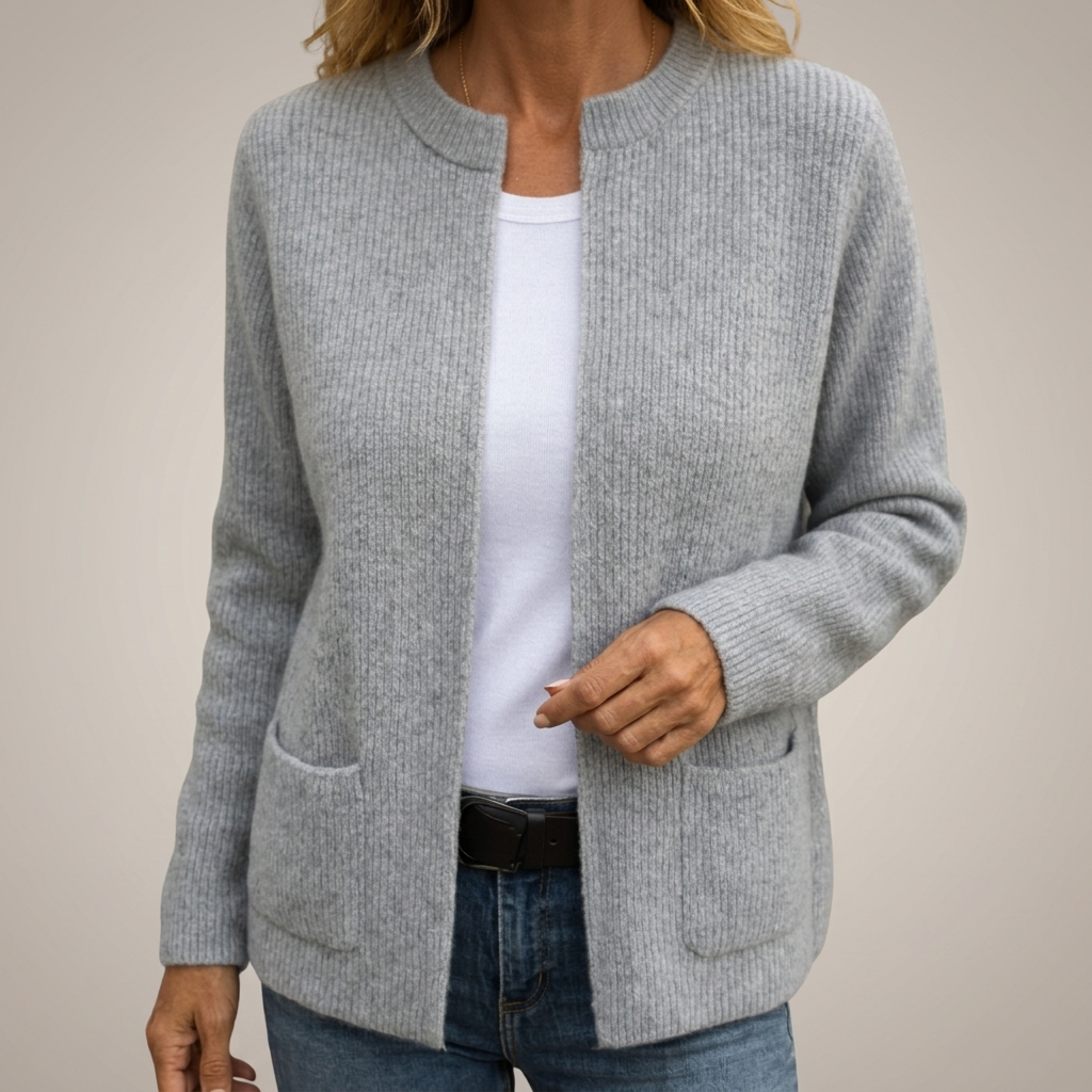 Bonnie | Strickjacke mit Reißverschluss und Taschen