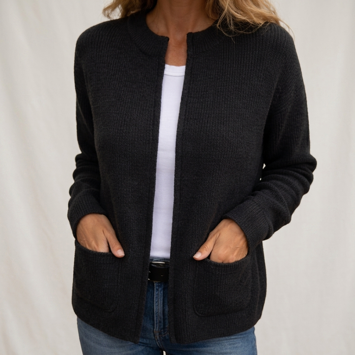 Bonnie | Strickjacke mit Reißverschluss und Taschen