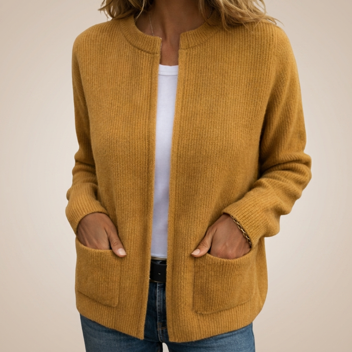 Bonnie | Strickjacke mit Reißverschluss und Taschen