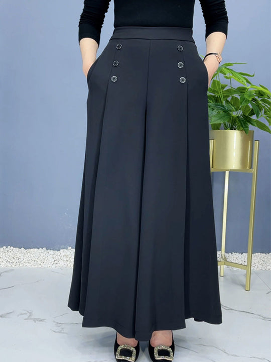 Nell | Elegante plissierte Hosen mit weitem Bein