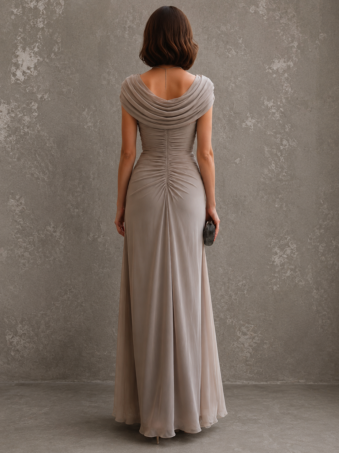 Lydia | Elegantes Maxikleid mit Drapierung