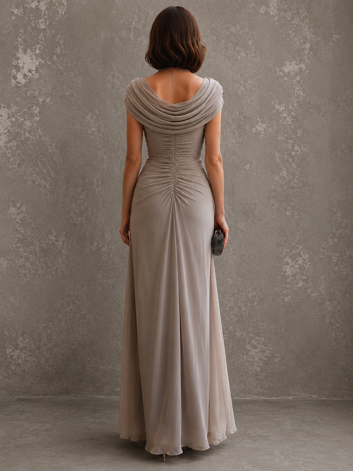 Lydia | Elegantes Maxikleid mit Drapierung