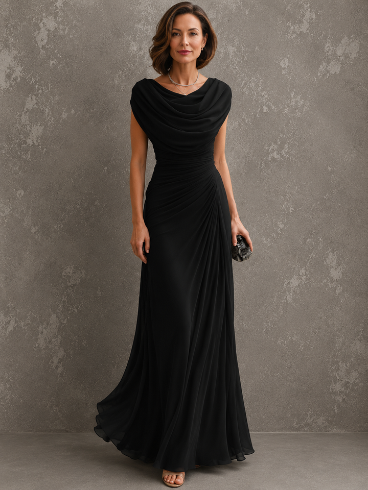 Lydia | Elegantes Maxikleid mit Drapierung