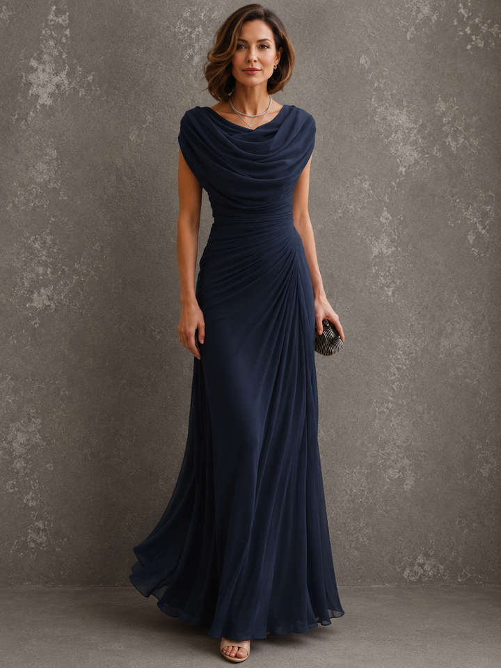 Lydia | Elegantes Maxikleid mit Drapierung