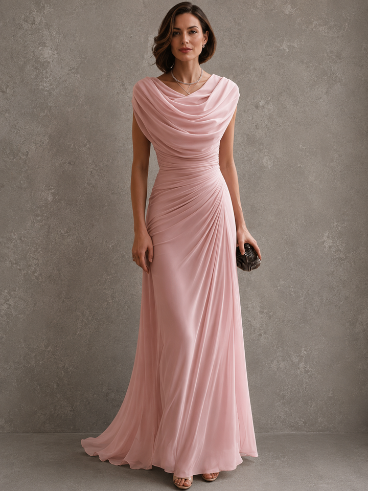 Lydia | Elegantes Maxikleid mit Drapierung