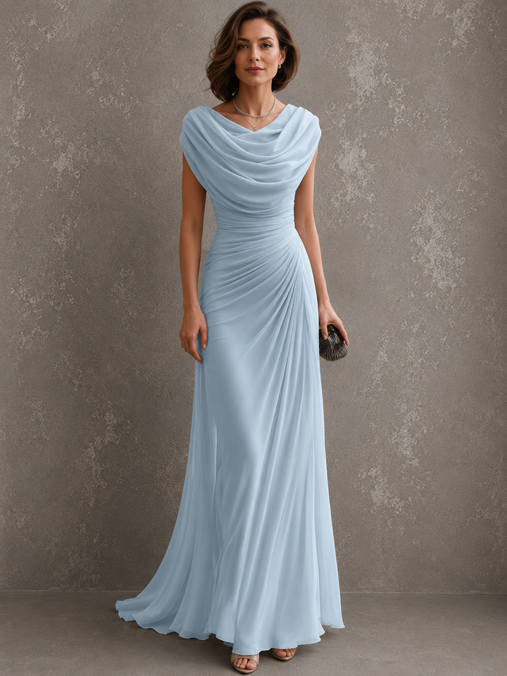 Lydia | Elegantes Maxikleid mit Drapierung