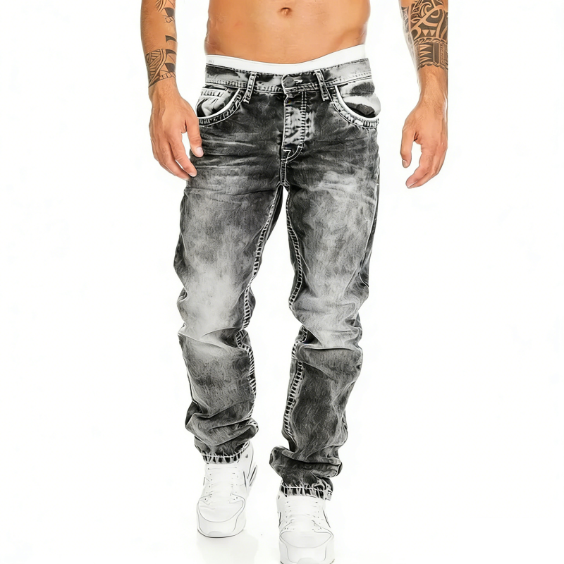 Dean | Minimalistische Stretch-Jeans im Emo-Stil für Herren im Sommer