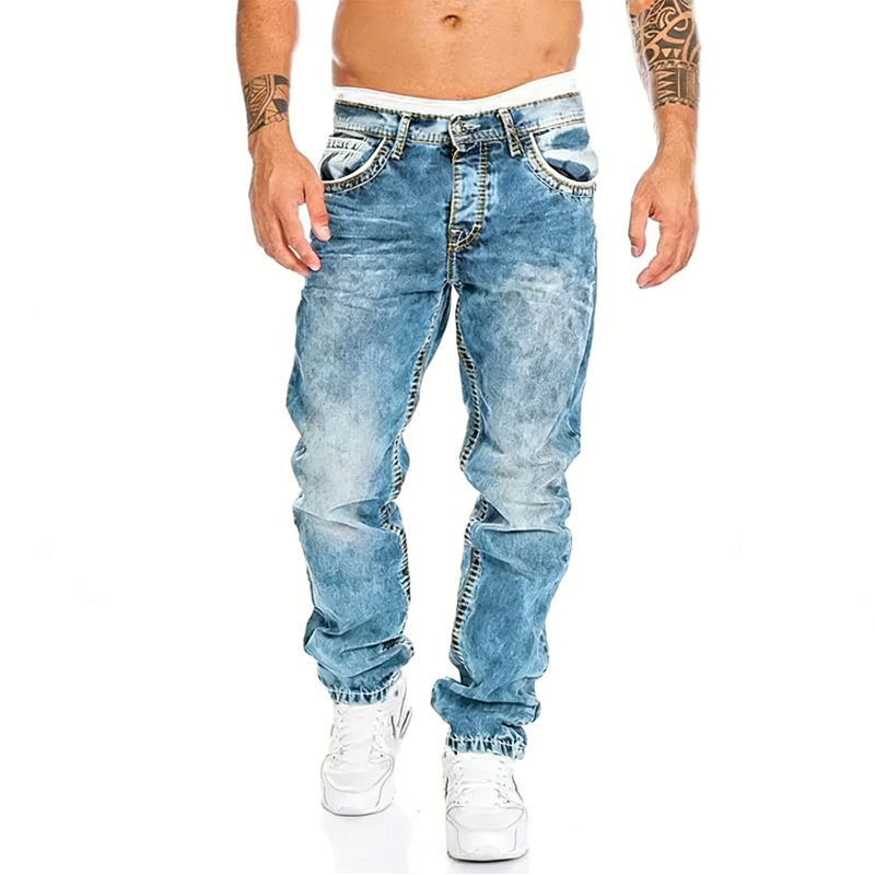 Dean | Minimalistische Stretch-Jeans im Emo-Stil für Herren im Sommer