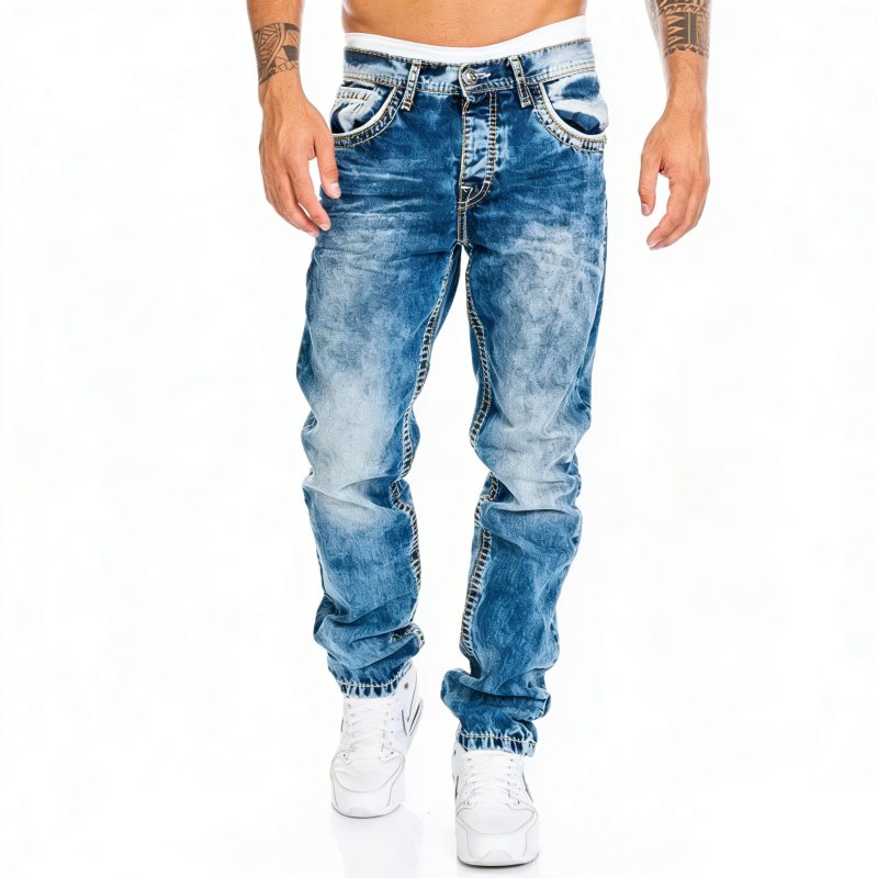 Dean | Minimalistische Stretch-Jeans im Emo-Stil für Herren im Sommer