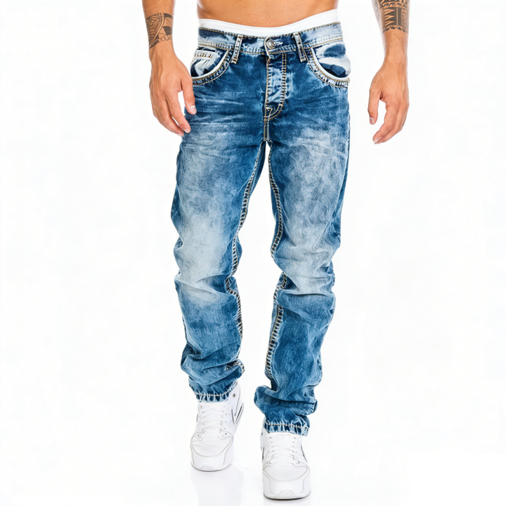 Dean | Minimalistische Stretch-Jeans im Emo-Stil für Herren im Sommer