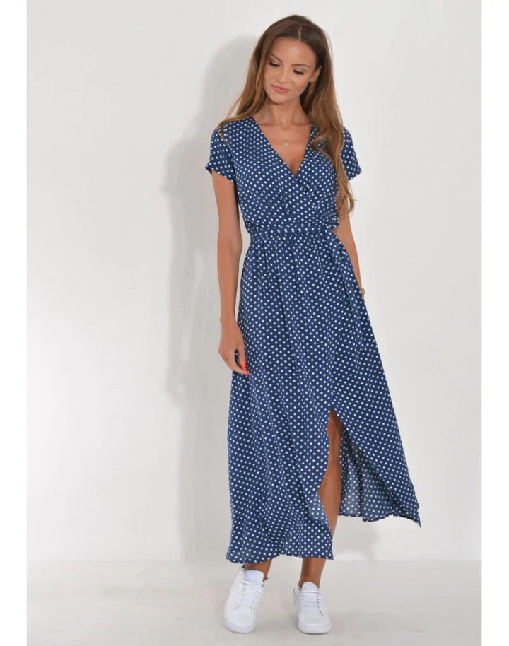 Delia | Elegantes Kleid mit V-Ausschnitt und figurformendem Schnitt