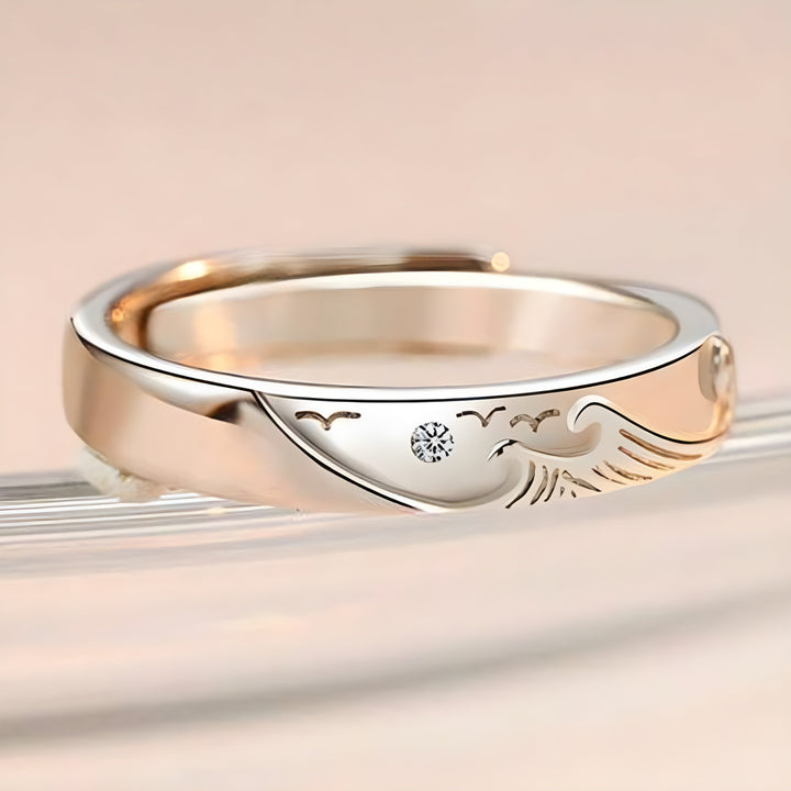 Annabelle | Verstellbarer Ring Meer und Berge