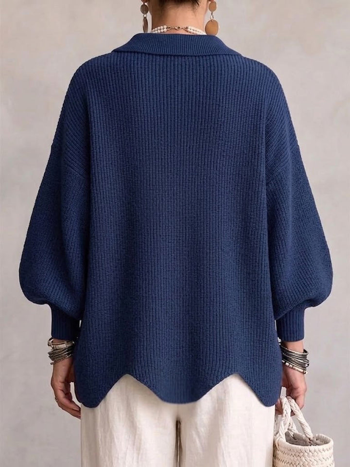 Maria | Oversize-Cardigan mit goldenen Knöpfen