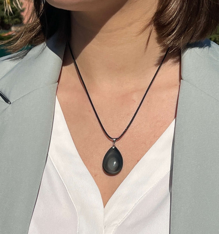 Skye | Anhänger aus Obsidian mit Himmelauge