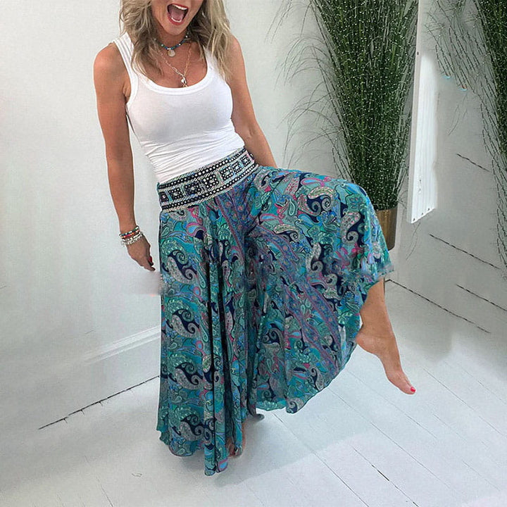 Mavis | Elastische Hose mit ethnischem Muster