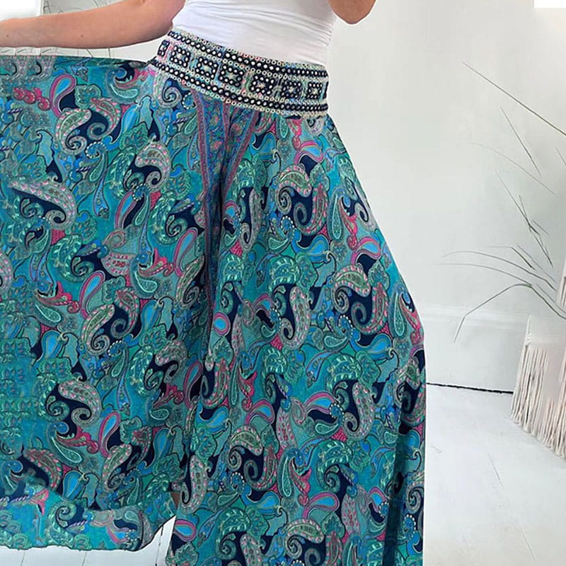 Mavis | Elastische Hose mit ethnischem Muster