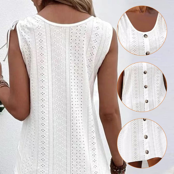 Tove | Ärmelloses Strickkleid mit U-Ausschnitt und Bequemer Passform