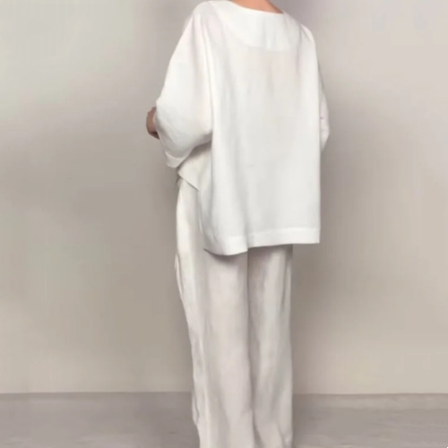 Wilhelmina | Zweiteiliges Set mit weitem Hosenbein