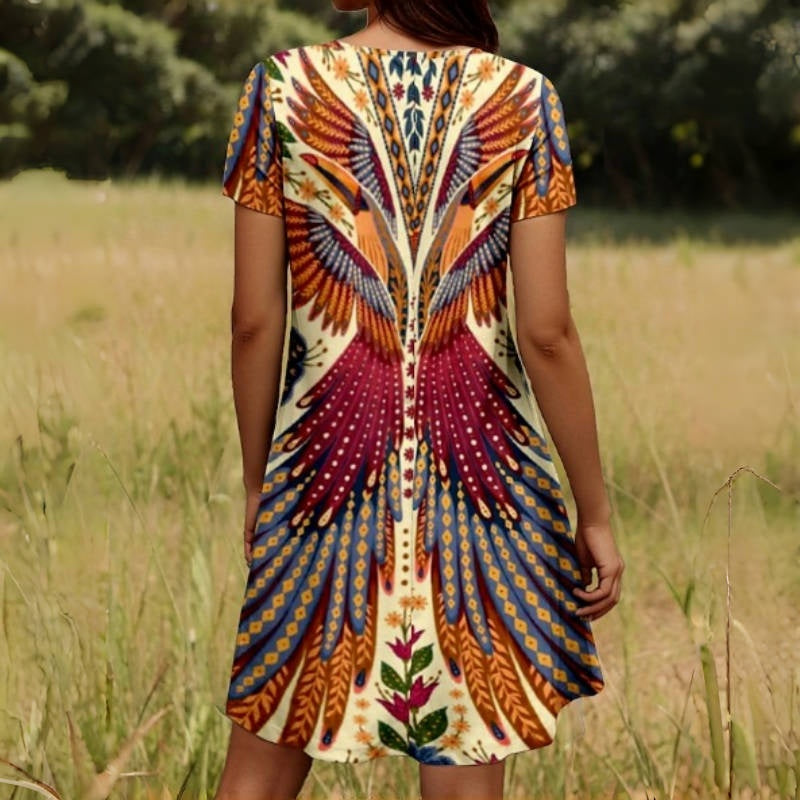 Kit | Damenkleid mit kurzen Ärmeln im Vintage-Stil