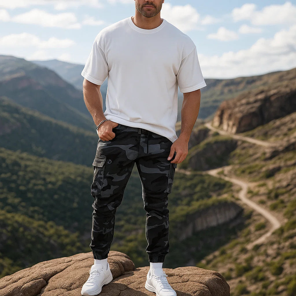 Jorvex | Urbaner Camouflage Cargo-Hose für Herren