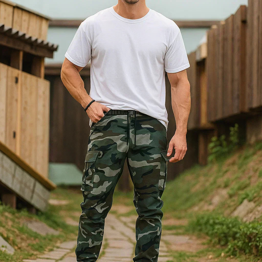 Jorvex | Urbaner Camouflage Cargo-Hose für Herren