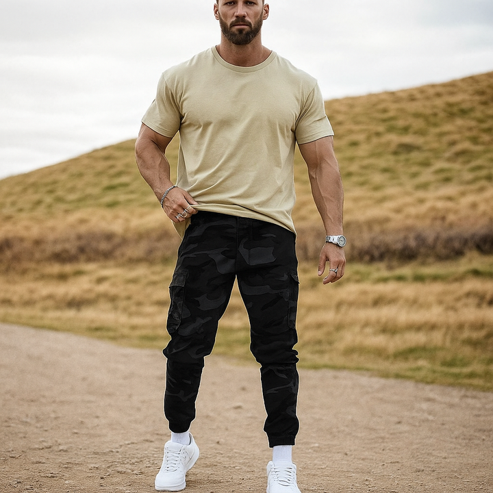 Jorvex | Urbaner Camouflage Cargo-Hose für Herren