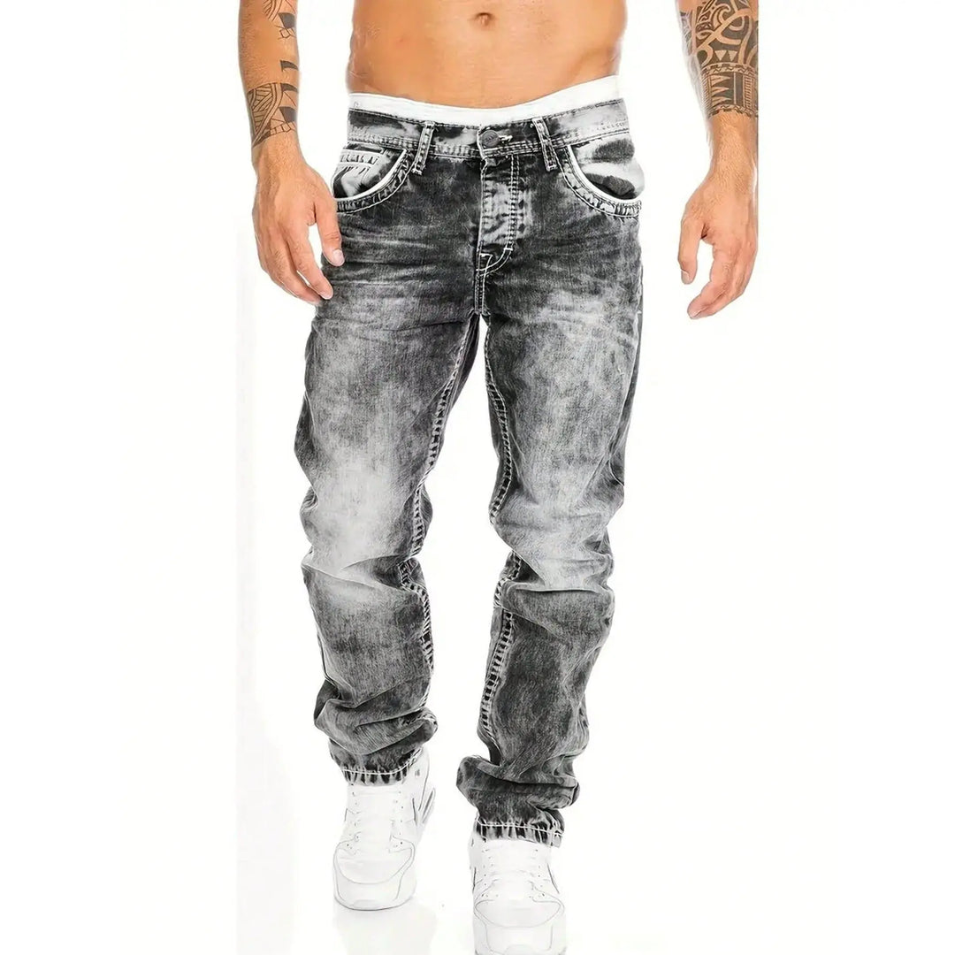Dean | Minimalistische Stretch-Jeans im Emo-Stil für Herren im Sommer