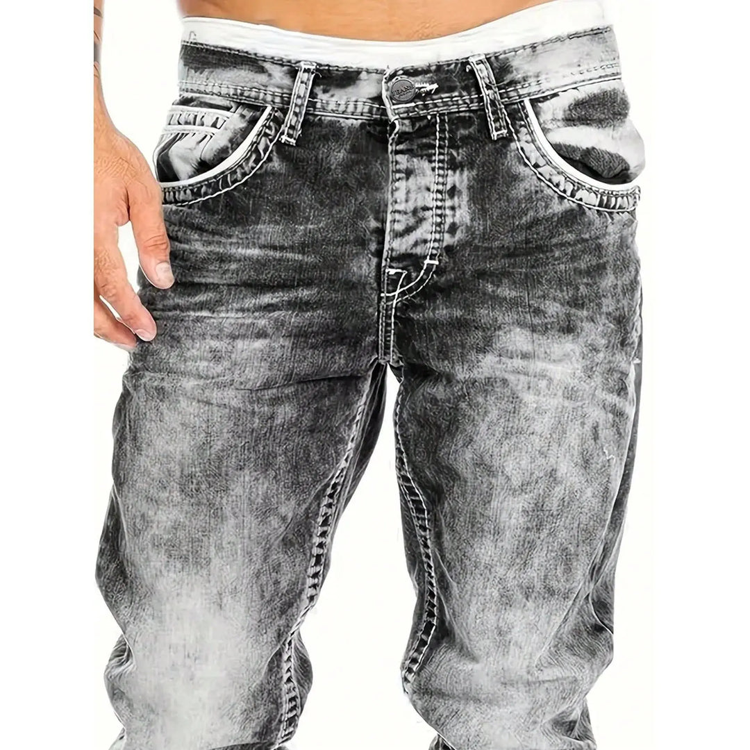 Dean | Minimalistische Stretch-Jeans im Emo-Stil für Herren im Sommer