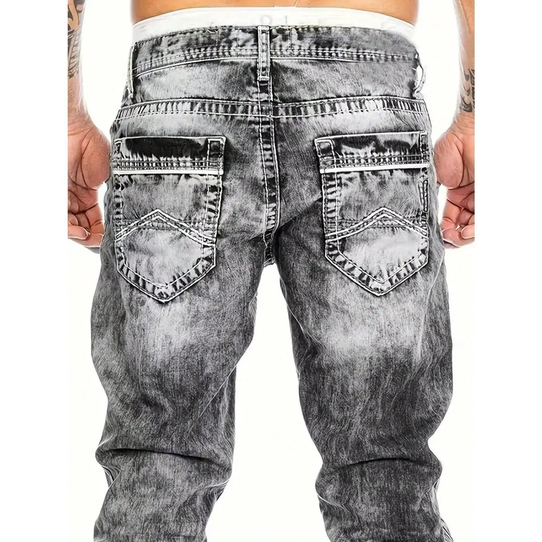 Dean | Minimalistische Stretch-Jeans im Emo-Stil für Herren im Sommer