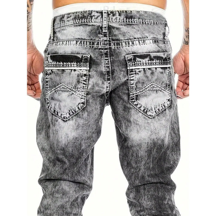 Dean | Minimalistische Stretch-Jeans im Emo-Stil für Herren im Sommer