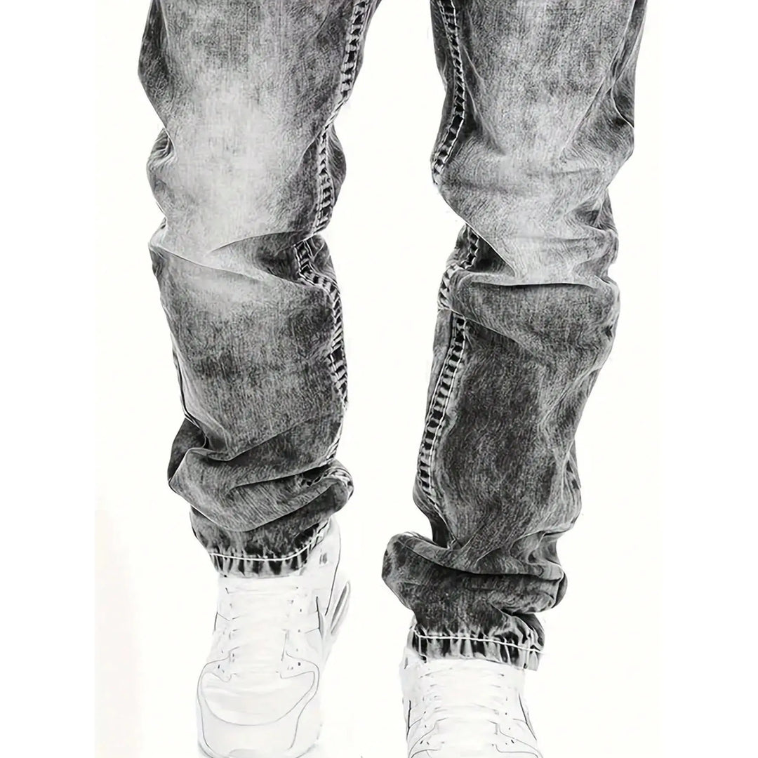 Dean | Minimalistische Stretch-Jeans im Emo-Stil für Herren im Sommer