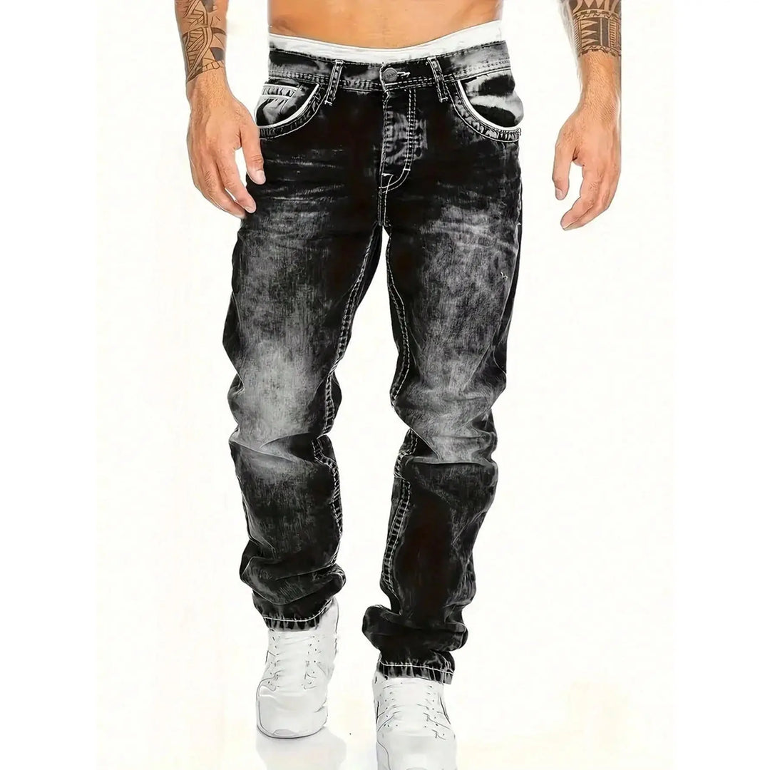 Dean | Minimalistische Stretch-Jeans im Emo-Stil für Herren im Sommer