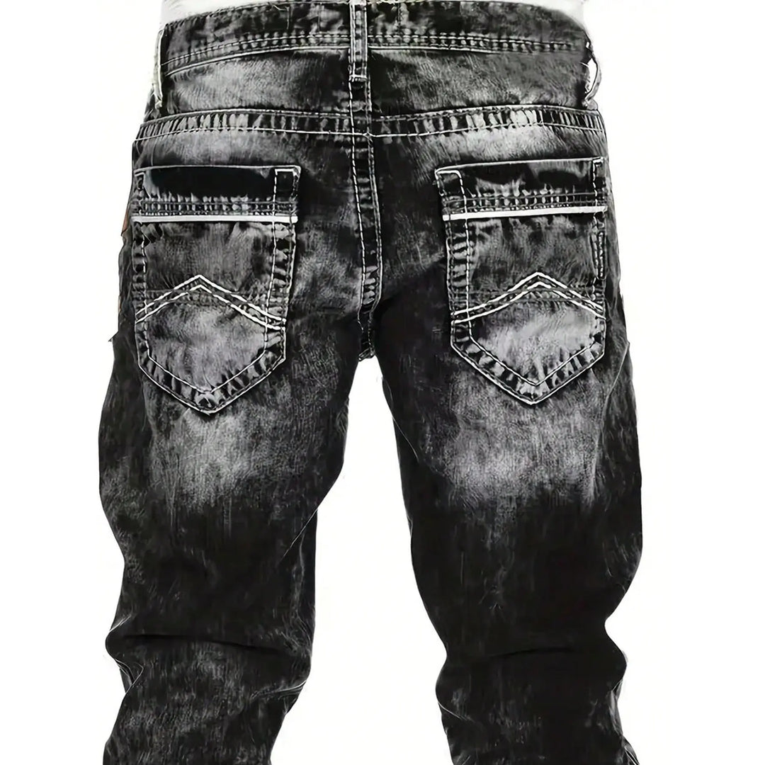 Dean | Minimalistische Stretch-Jeans im Emo-Stil für Herren im Sommer