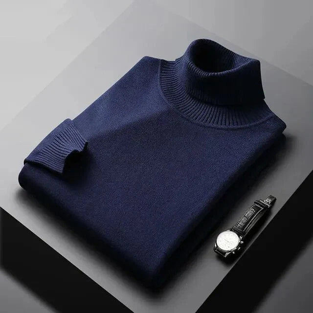 Tommy | Klassischer Kaschmir-Rollkragenpullover