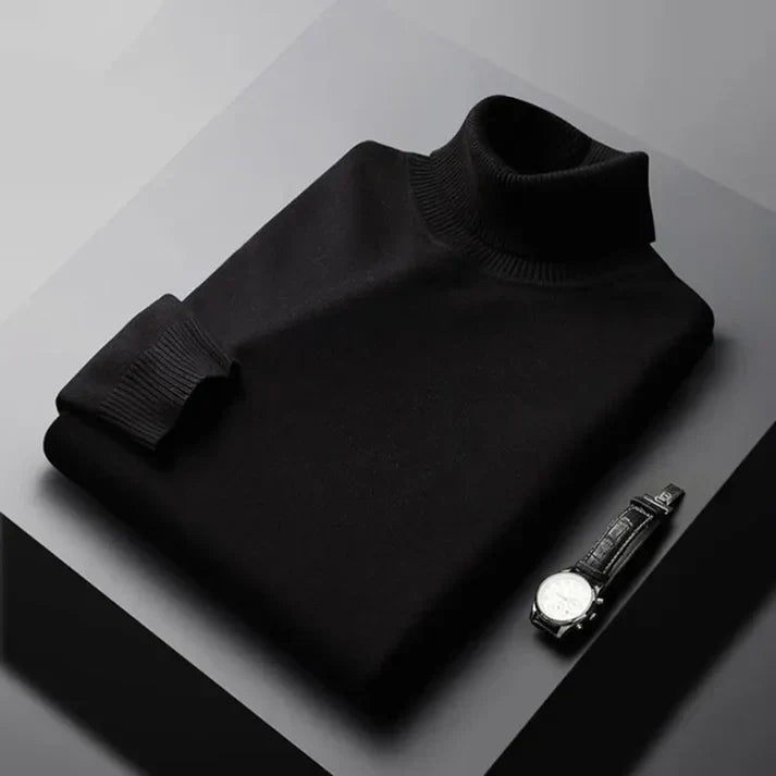 Tommy | Klassischer Kaschmir-Rollkragenpullover