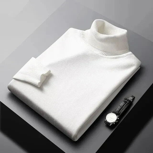 Tommy | Klassischer Kaschmir-Rollkragenpullover
