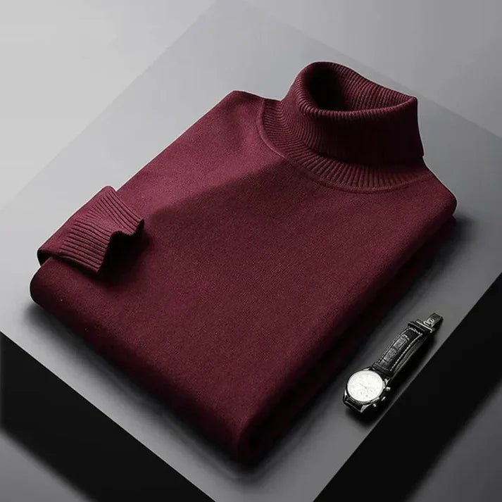 Tommy | Klassischer Kaschmir-Rollkragenpullover