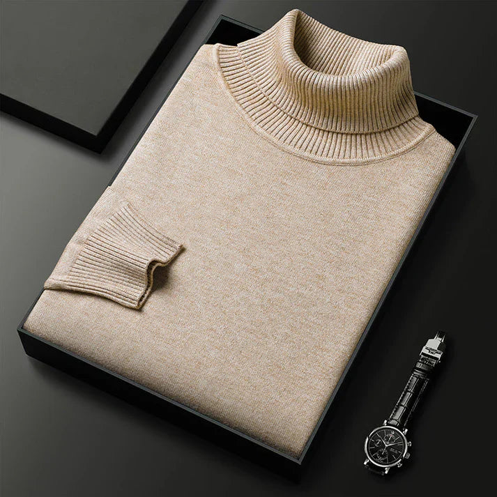 Tommy | Klassischer Kaschmir-Rollkragenpullover