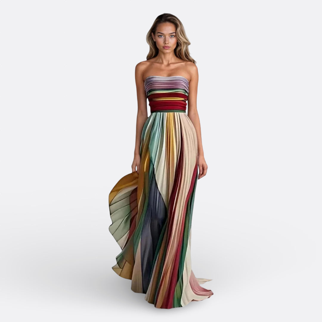 Dune | Langes trägerloses Kleid