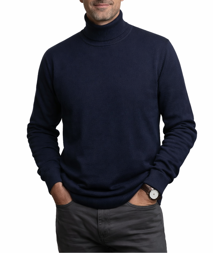 Tommy | Klassischer Kaschmir-Rollkragenpullover